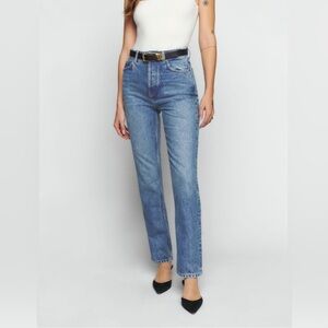 Reformation Cynthia High Rise Straight Jeans (Colorado) Size 26